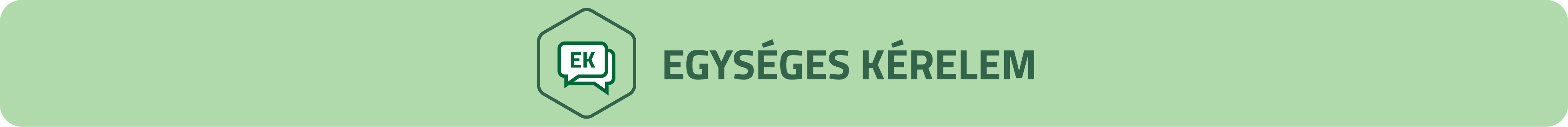 EK - EGYSÉGES KÉRELEM