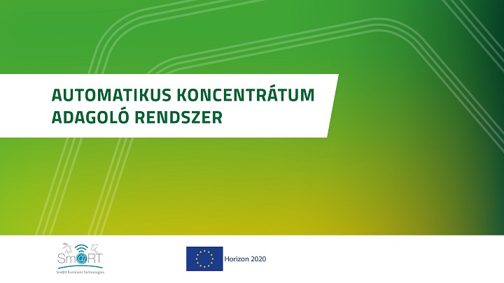 Automatikus koncentrátum adagoló rendszer