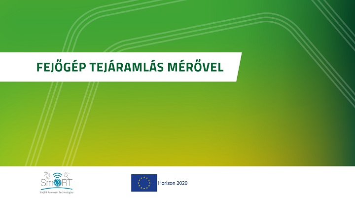 Fejőgép tejáramlás mérővel