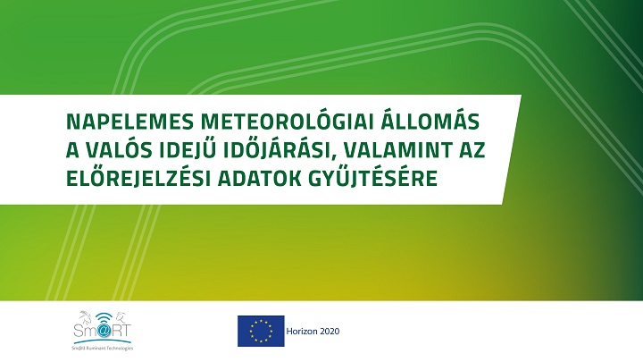 Napelemes meteorológiai állomás a valós idejű időjárási, valamint az előrejelzési adatok gyűjtésére